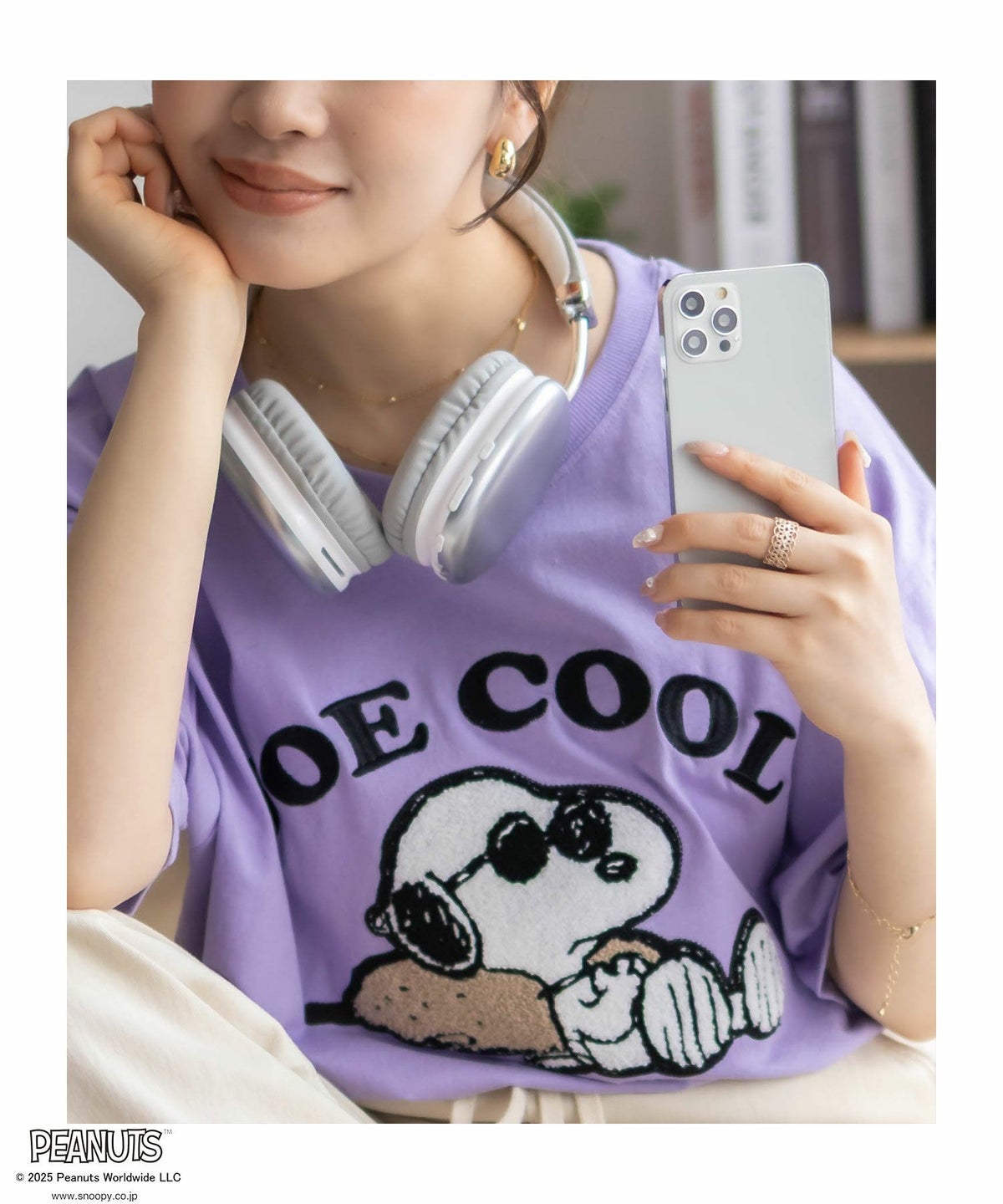 PEANUTS SNOOPY サガラ刺繍Tシャツ レディース ネコポス 対応商品