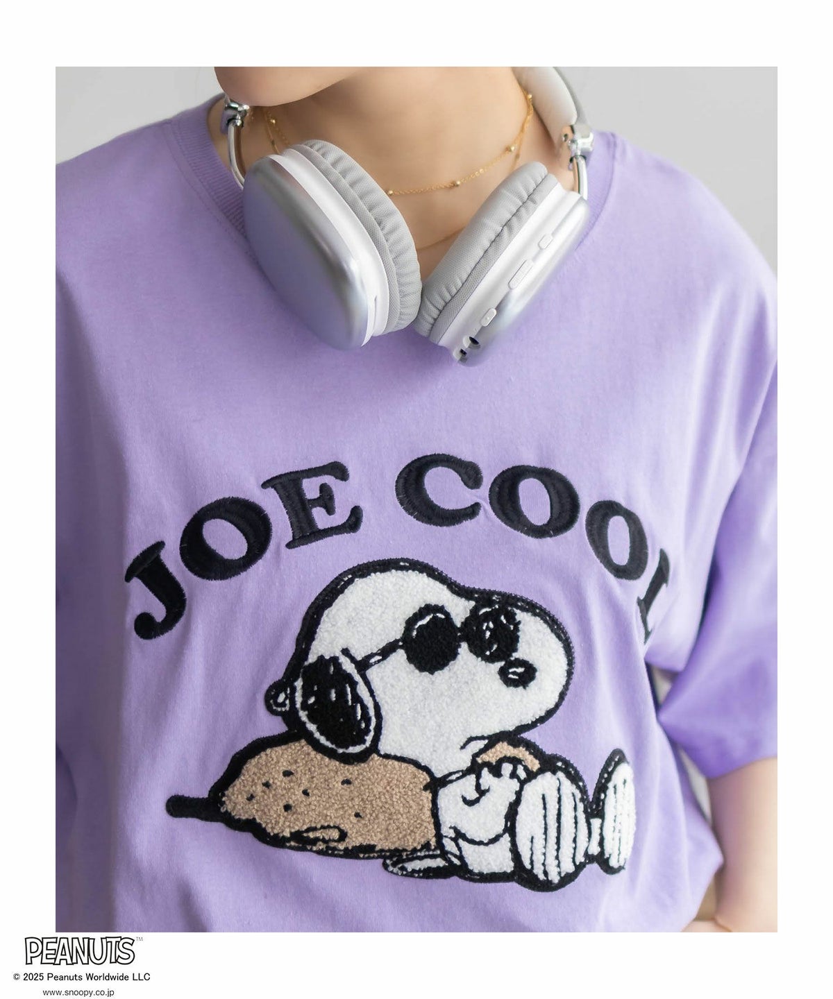 PEANUTS SNOOPY サガラ刺繍Tシャツ レディース ネコポス 対応商品