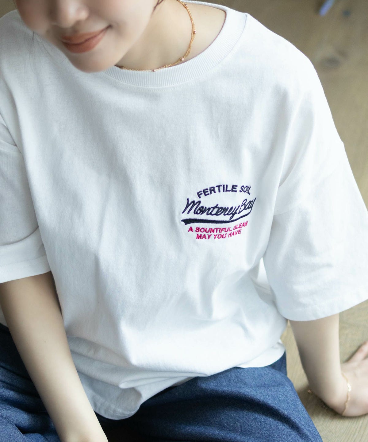 UNDERWRAPS ビッグ刺繍ラウンドTシャツ レディース ネコポス 対応商品