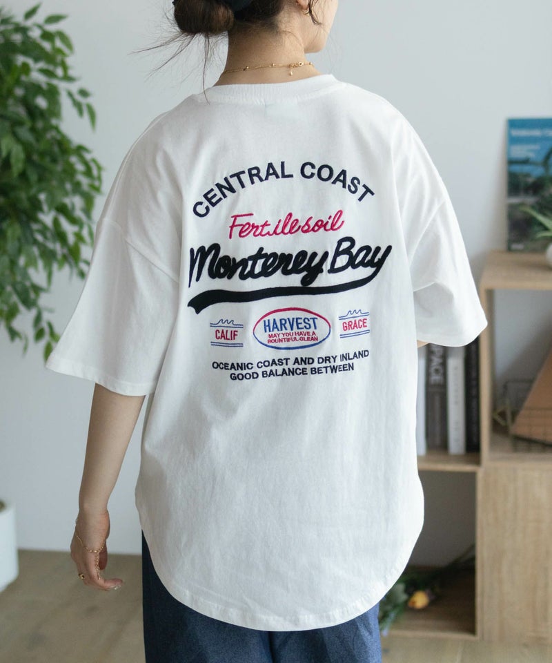 UNDERWRAPS  ビッグ刺繍ラウンドTシャツ レディース メール便 対応商品商品画像-9