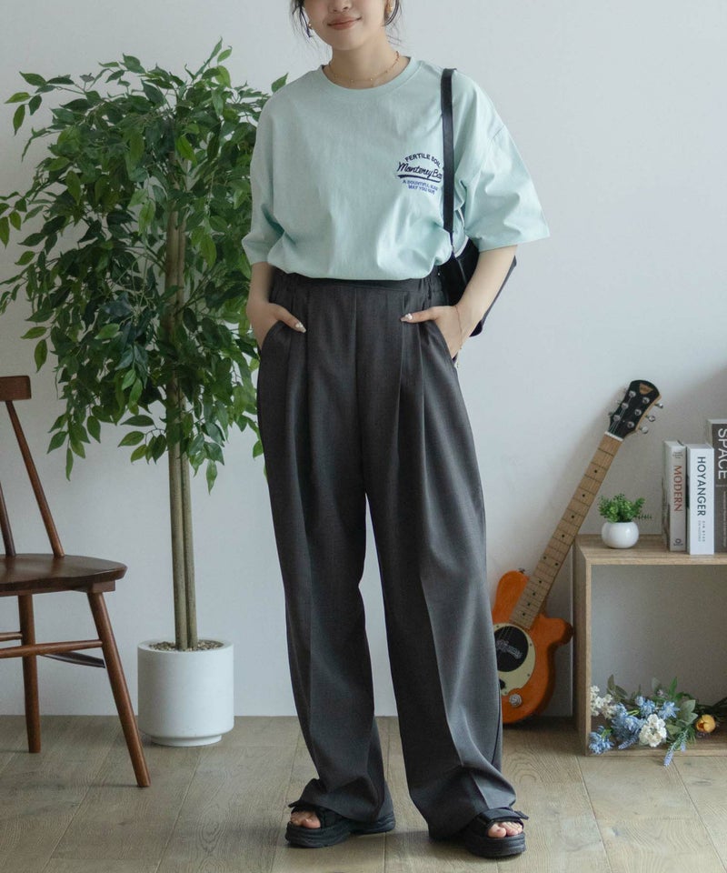 UNDERWRAPS  ビッグ刺繍ラウンドTシャツ レディース メール便 対応商品商品画像-20