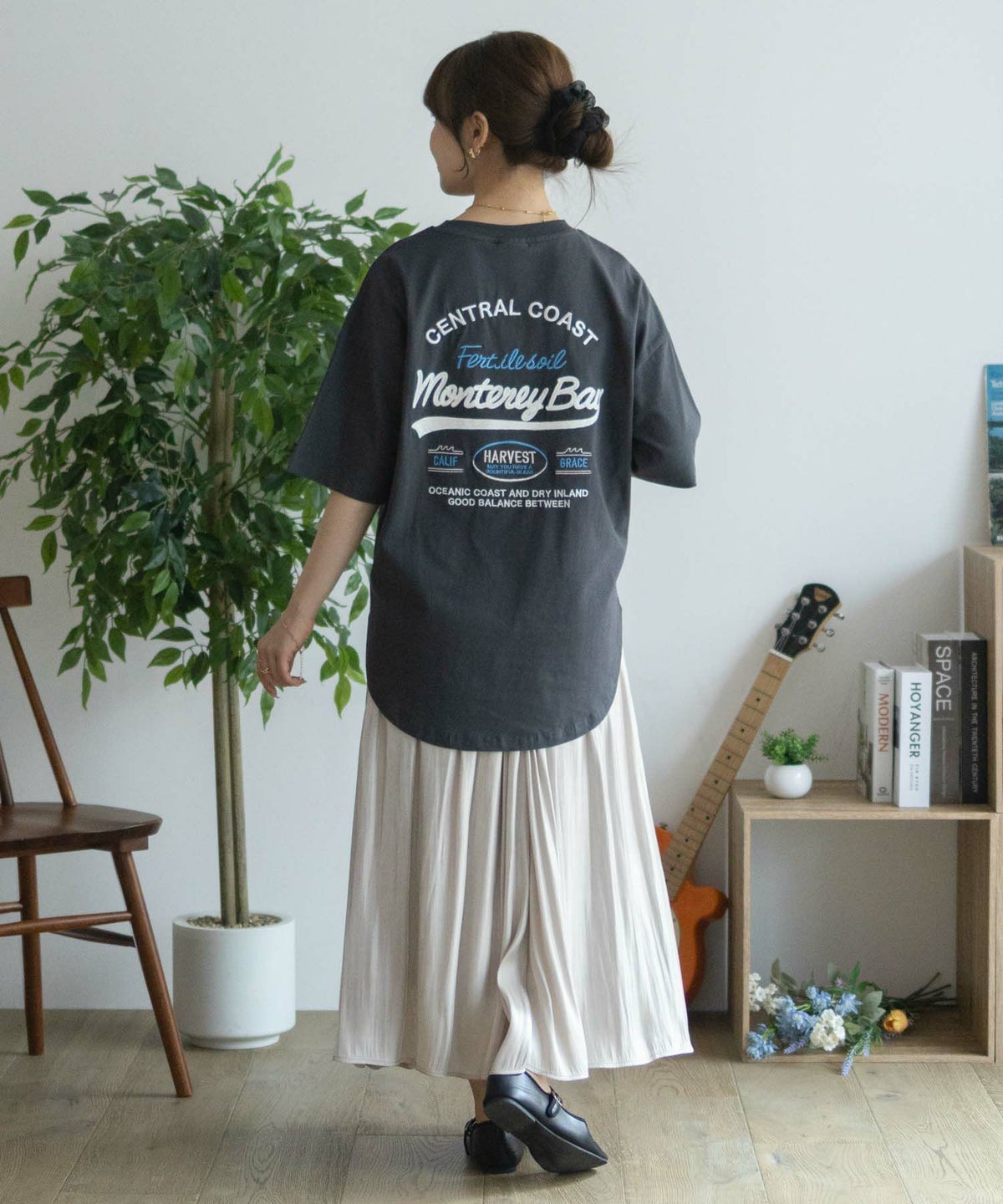 UNDERWRAPS ビッグ刺繍ラウンドTシャツ レディース ネコポス 対応商品