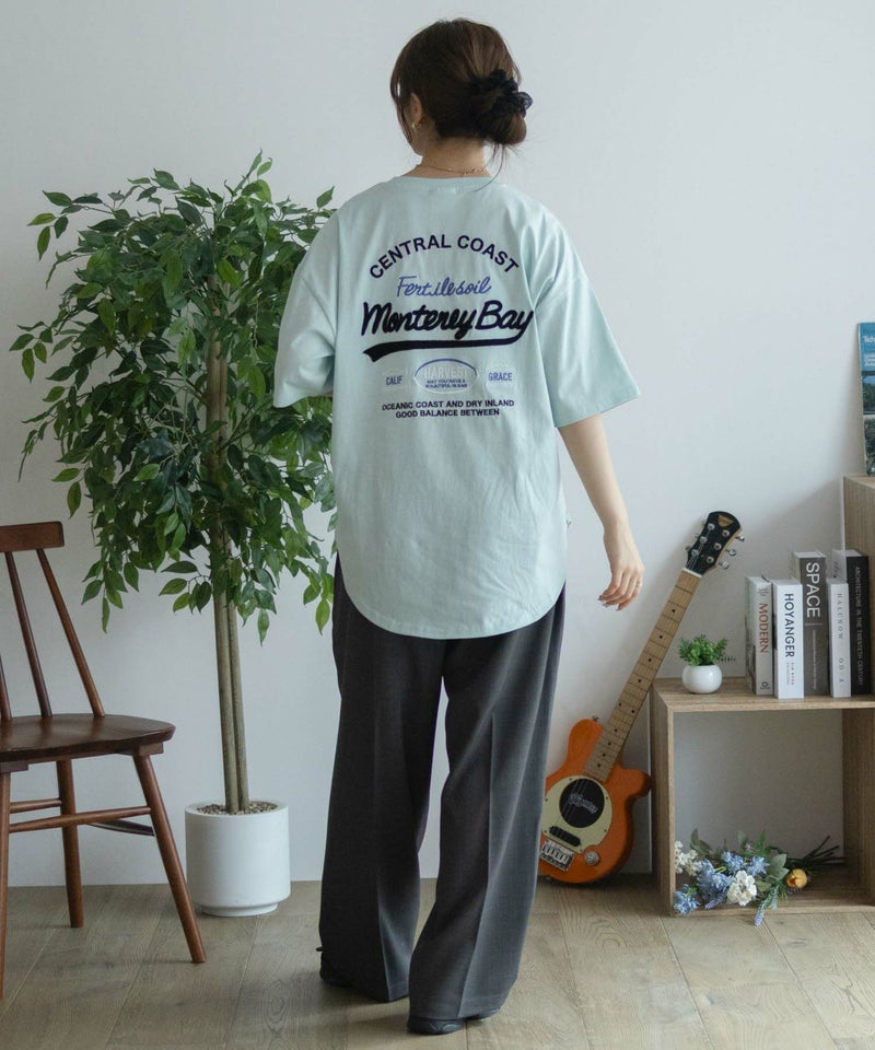 UNDERWRAPS  ビッグ刺繍ラウンドTシャツ レディース メール便 対応商品商品画像-32