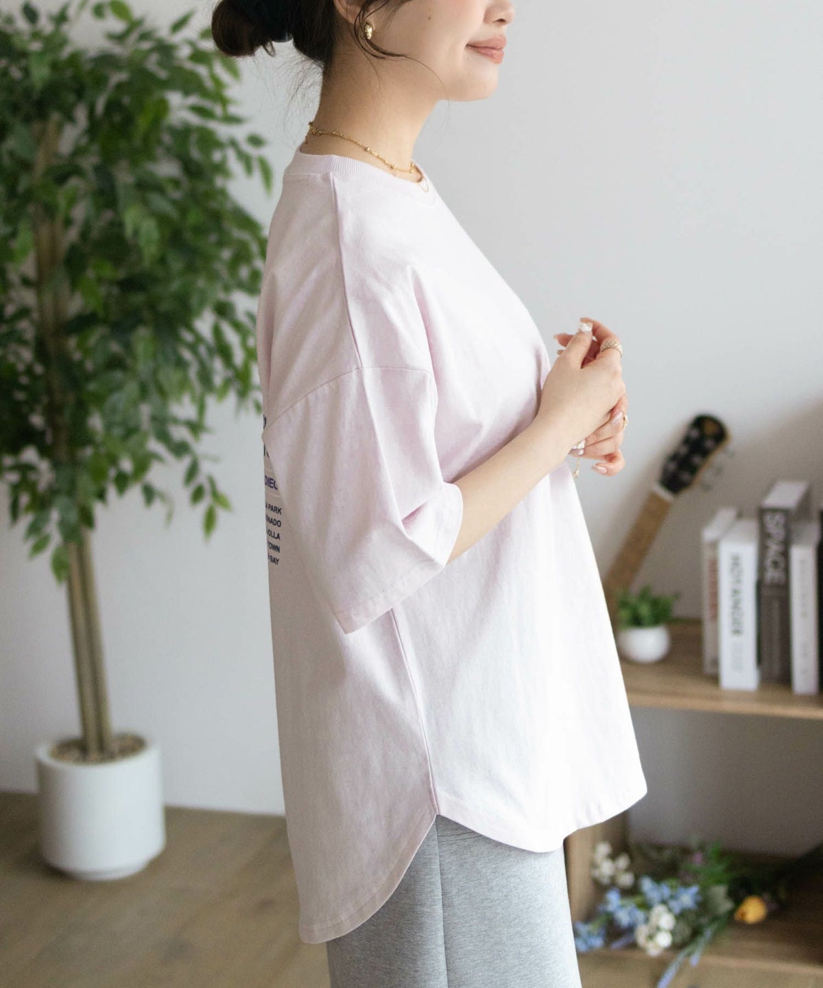 UNDERWRAPS ビッグ刺繍ラウンドTシャツ レディース ネコポス 対応商品