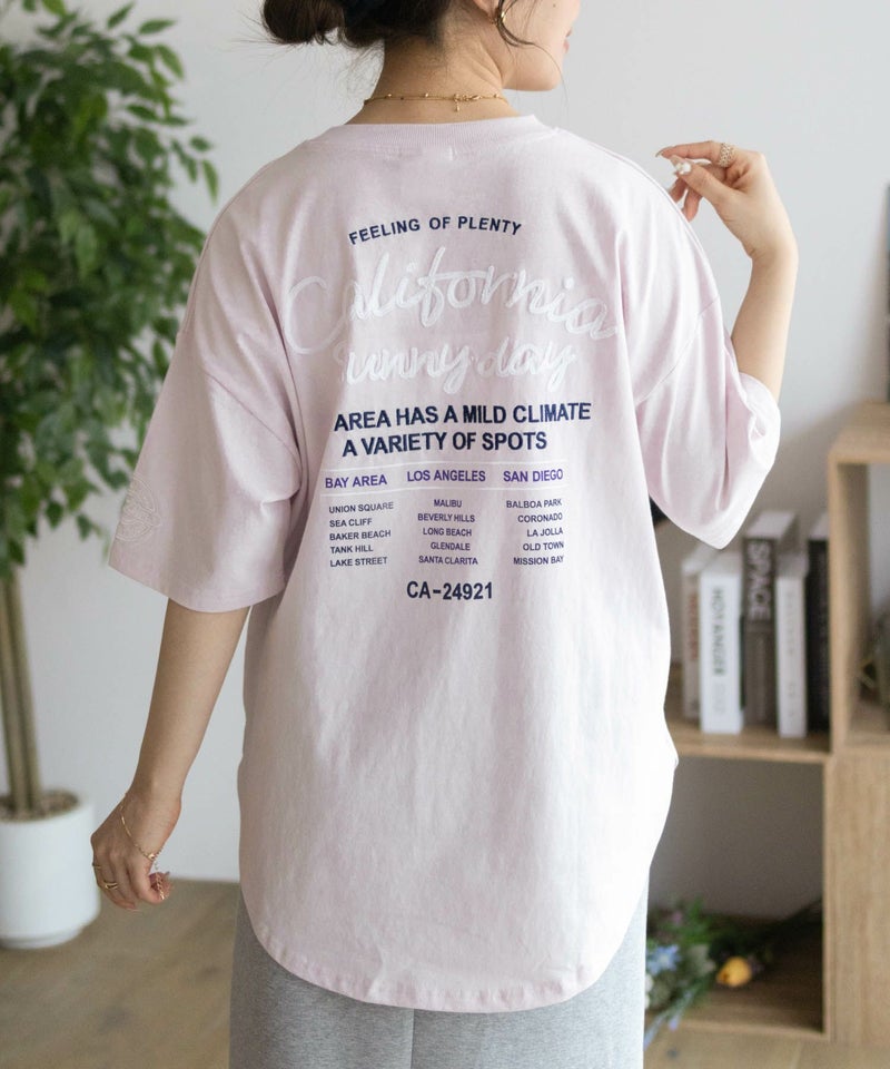 UNDERWRAPS  ビッグ刺繍ラウンドTシャツ レディース メール便 対応商品商品画像-9