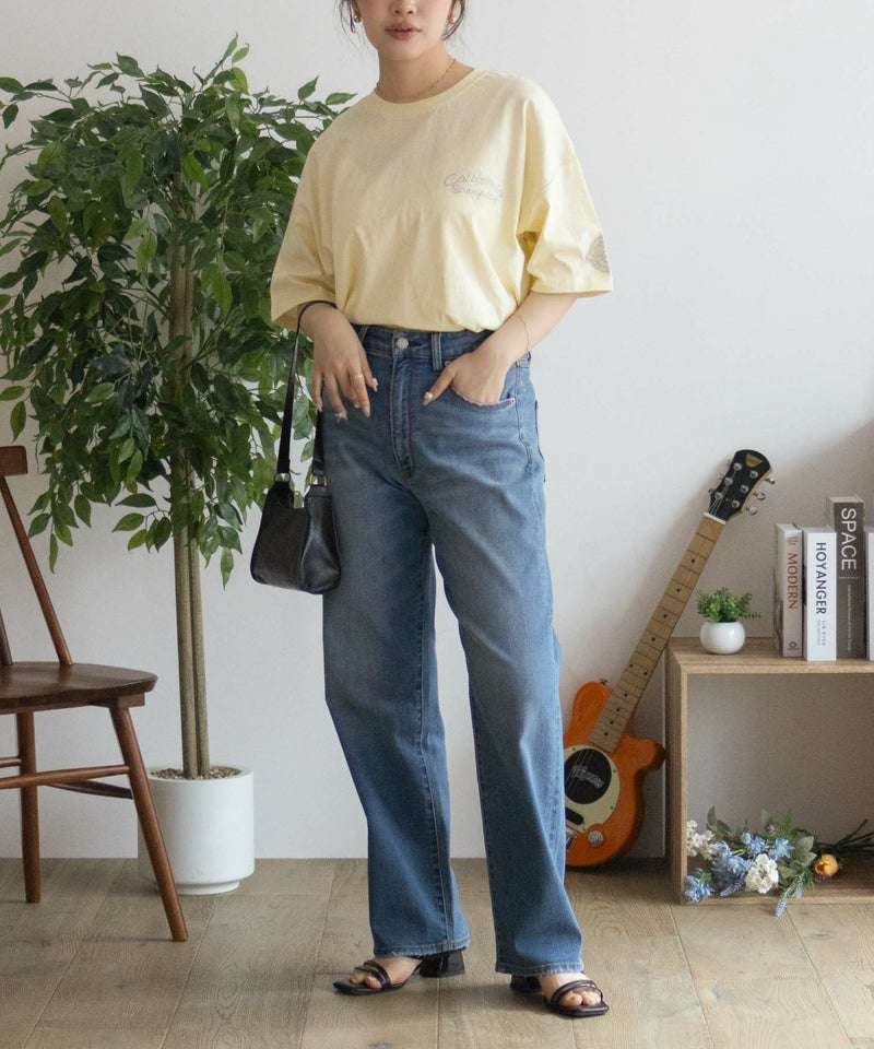 UNDERWRAPS  ビッグ刺繍ラウンドTシャツ レディース メール便 対応商品商品画像-15