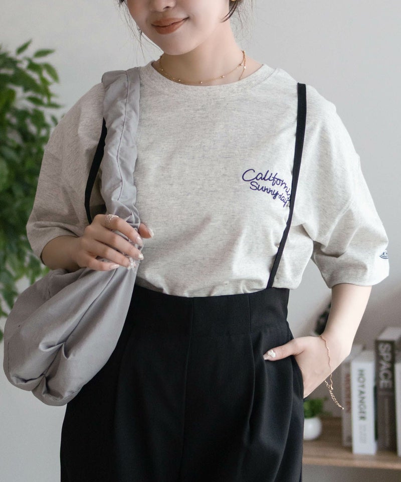 UNDERWRAPS ビッグ刺繍ラウンドTシャツ レディース メール便 対応商品商品画像-19