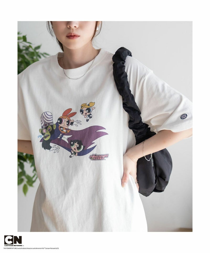 DISCUS/パワーパフ ガールズ  Tシャツ レディース メール便 対応商品商品画像-1
