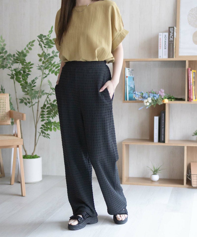 nAvy ふくれワイドパンツ レディース商品画像-12