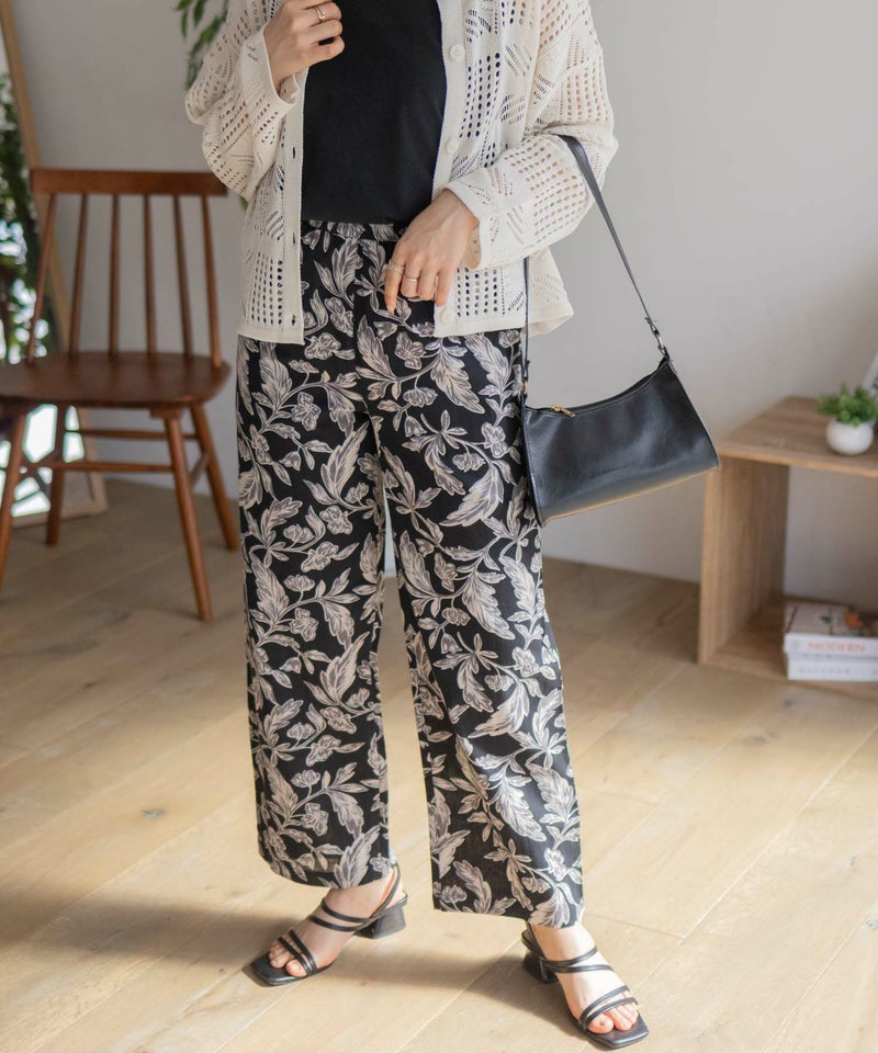 Howdy Marie インドファブリック 綿麻ワイドパンツ レディース商品画像-17