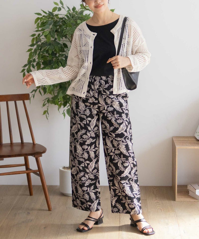 Howdy Marie インドファブリック 綿麻ワイドパンツ レディース商品画像-18