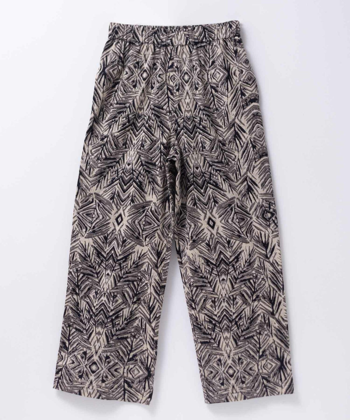 Howdy Marie インドファブリック 綿麻ワイドパンツ レディース