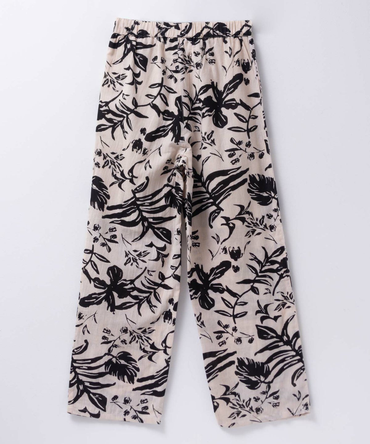 Howdy Marie インドファブリック 綿麻ワイドパンツ レディース