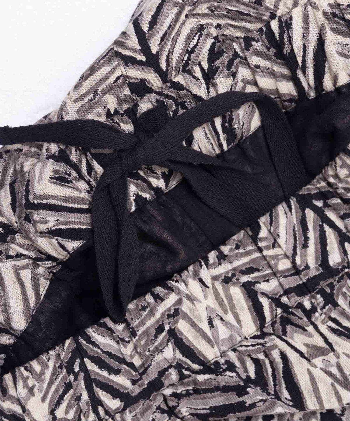 Howdy Marie インドファブリック 綿麻ワイドパンツ レディース