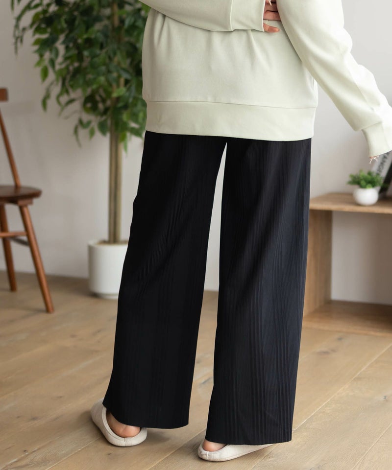 NAVY ハピ楽 セルフカットランダムテレコパンツ レディース商品画像-8