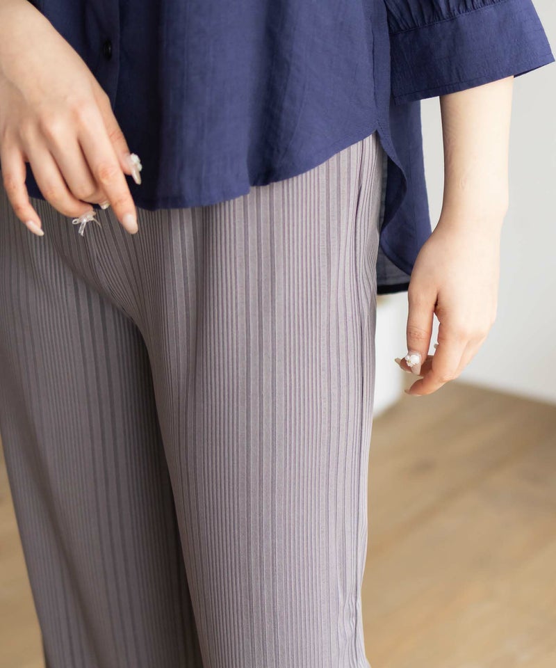 NAVY ハピ楽 セルフカットランダムテレコパンツ レディース商品画像-11