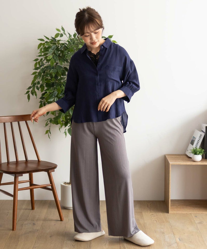 NAVY ハピ楽 セルフカットランダムテレコパンツ レディース商品画像-26