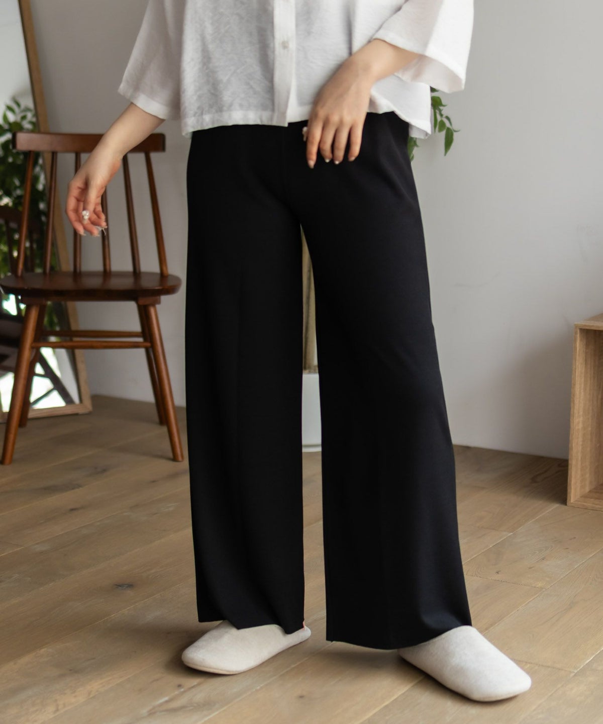 NAVY ハピ楽 セルフカットドリスパンツ レディース