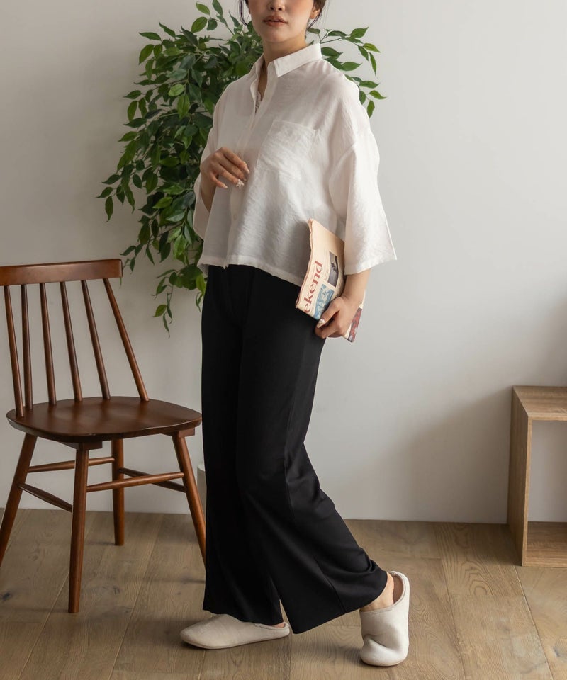 NAVY ハピ楽 セルフカットドリスパンツ レディース商品画像-15