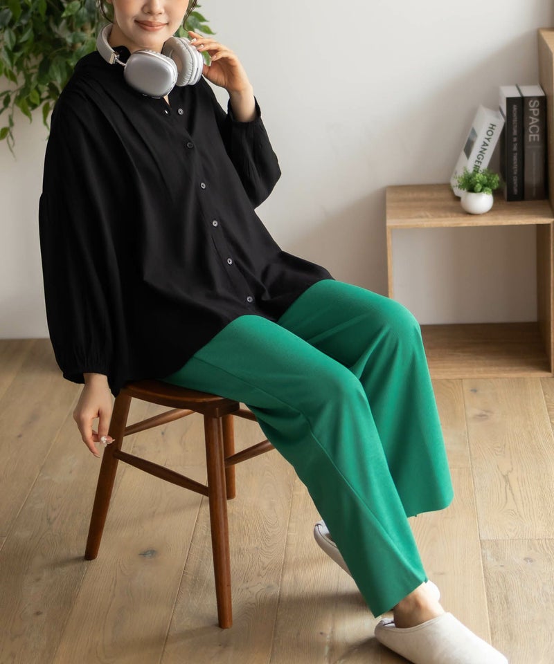 NAVY ハピ楽 セルフカットドリスパンツ レディース商品画像-19