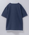 NAVY SARARI 接触冷感 キーネックフェイクレイヤードTシャツ メンズ メール便 対応商品商品サムネイル-28