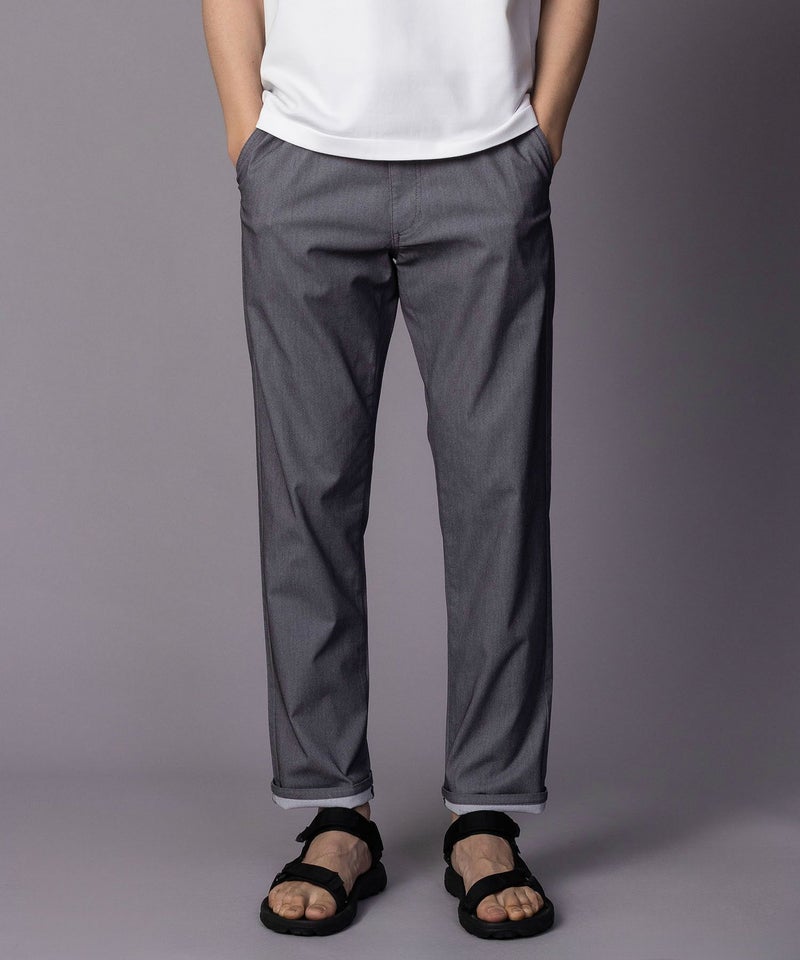 NAVY SARARI 裏メッシュドビーストレートパンツ メンズ商品画像-3