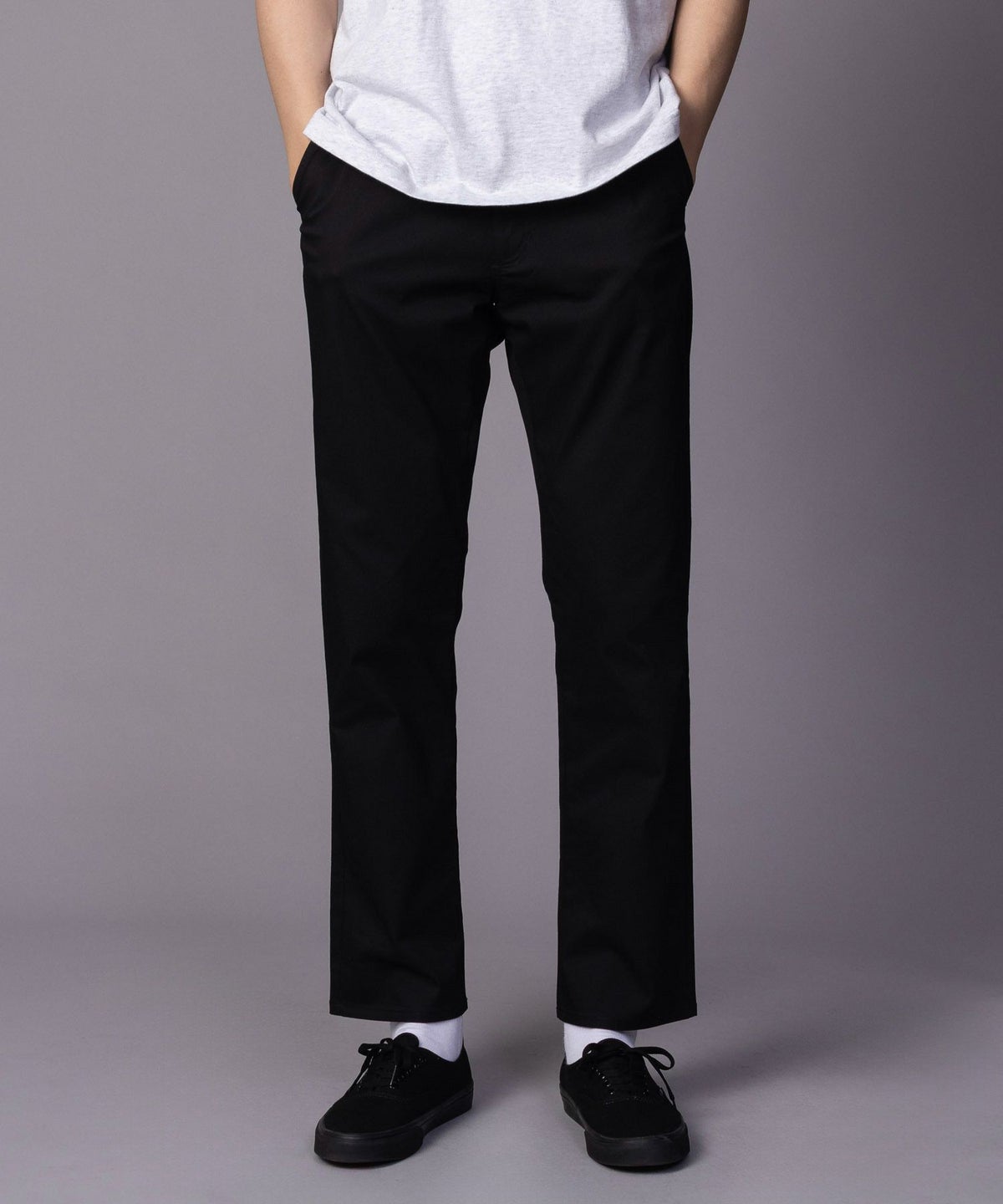 NAVY SARARI 裏メッシュドビーストレートパンツ メンズ