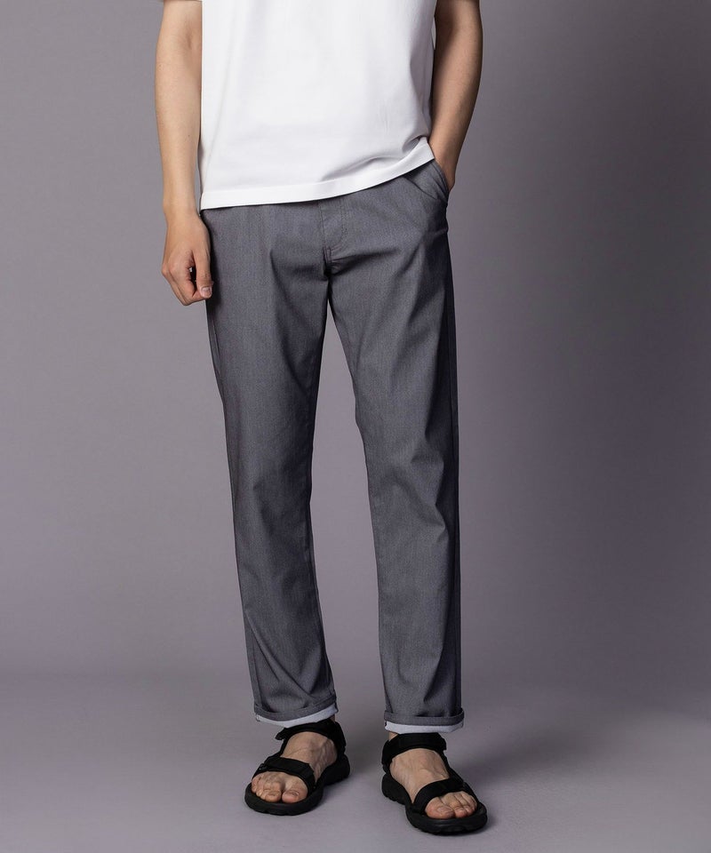 NAVY SARARI 裏メッシュドビーストレートパンツ メンズ商品画像-13