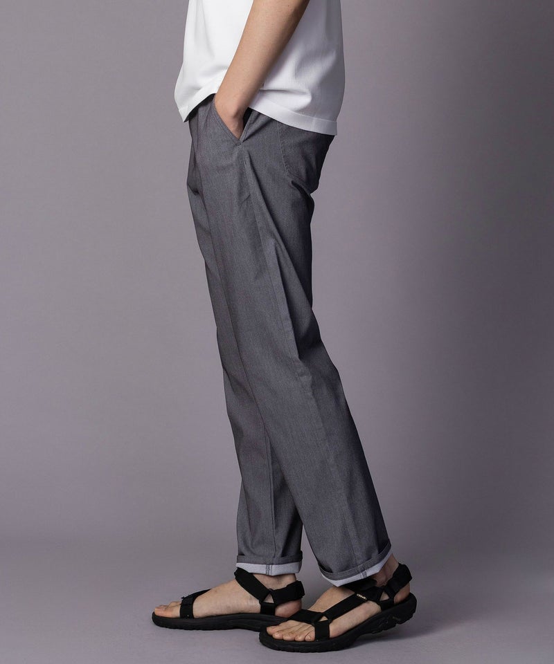 NAVY SARARI 裏メッシュドビーストレートパンツ メンズ商品画像-15