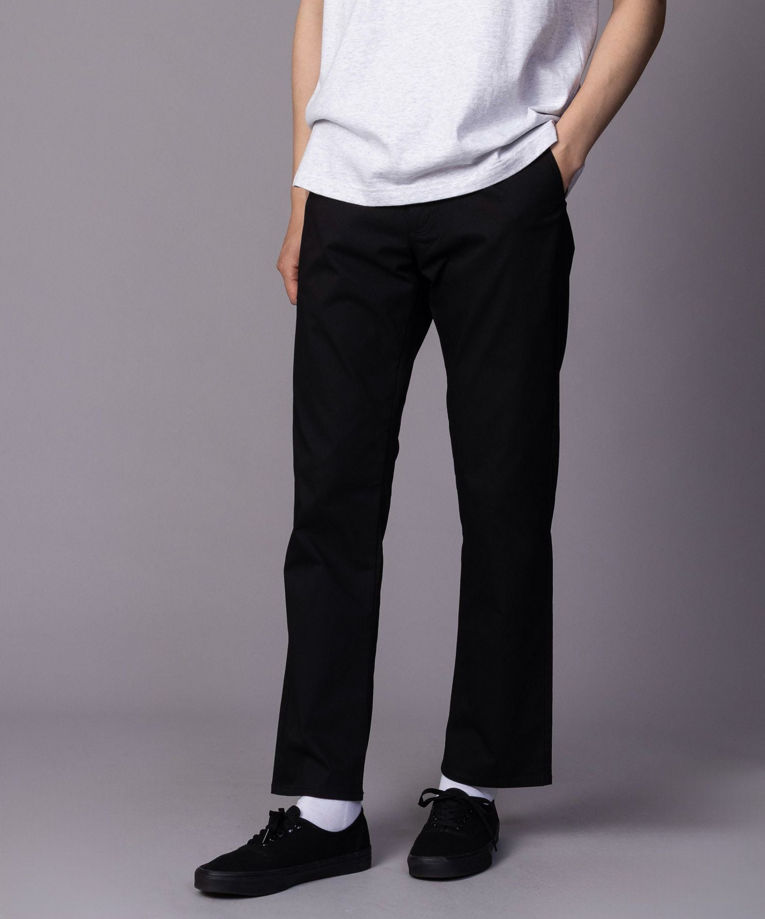 NAVY SARARI 裏メッシュドビーストレートパンツ メンズ