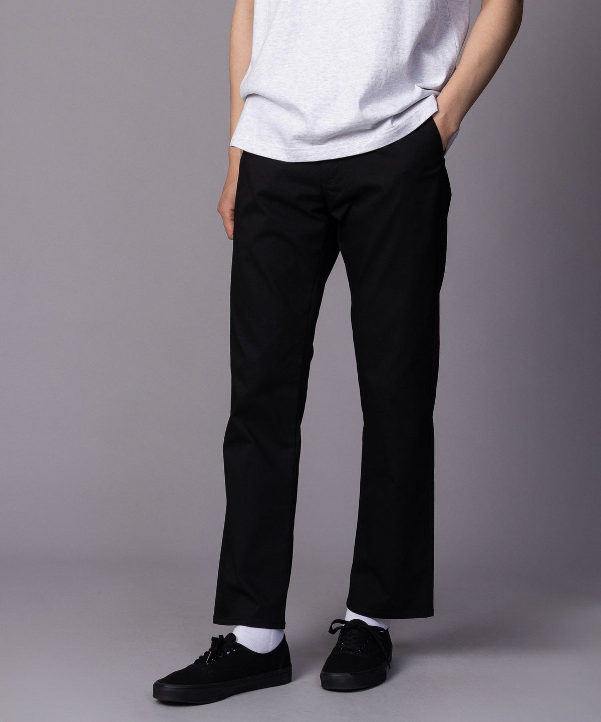 NAVY SARARI 裏メッシュドビーストレートパンツ メンズ