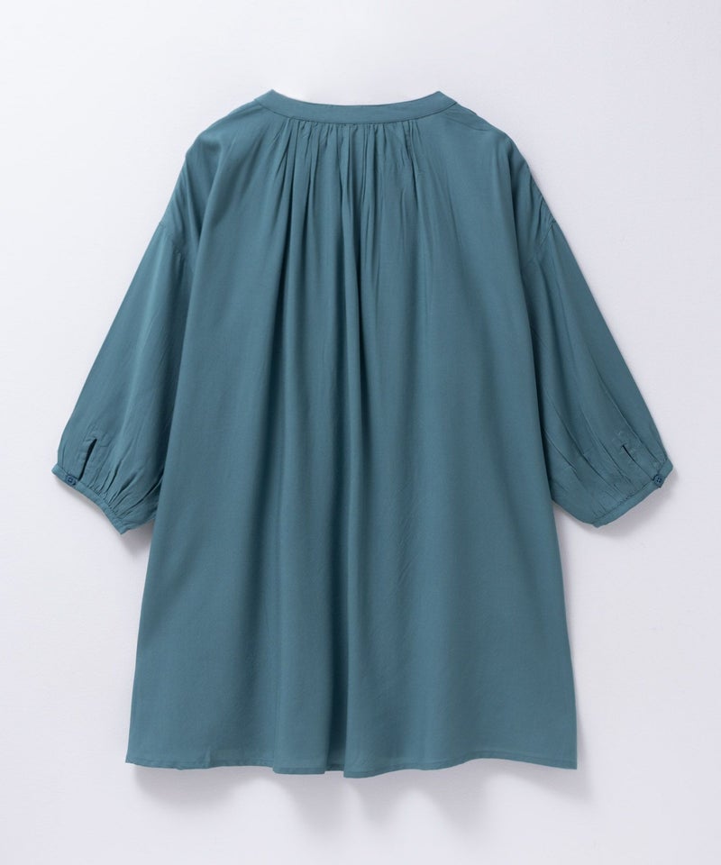 Howdy Marie インドファブリック 7分袖バンドカラーチュニック レディース商品画像-21