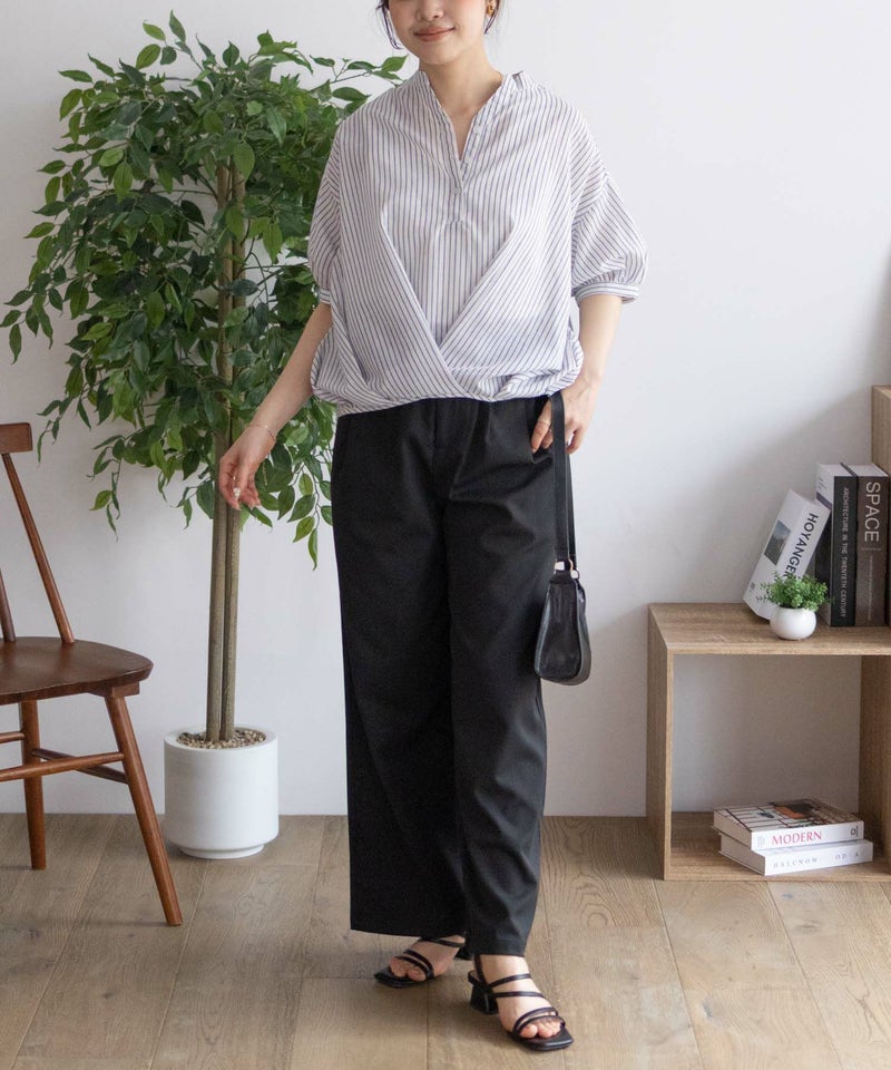 nAvy 裾タックスキッパーブラウス レディース商品画像-9