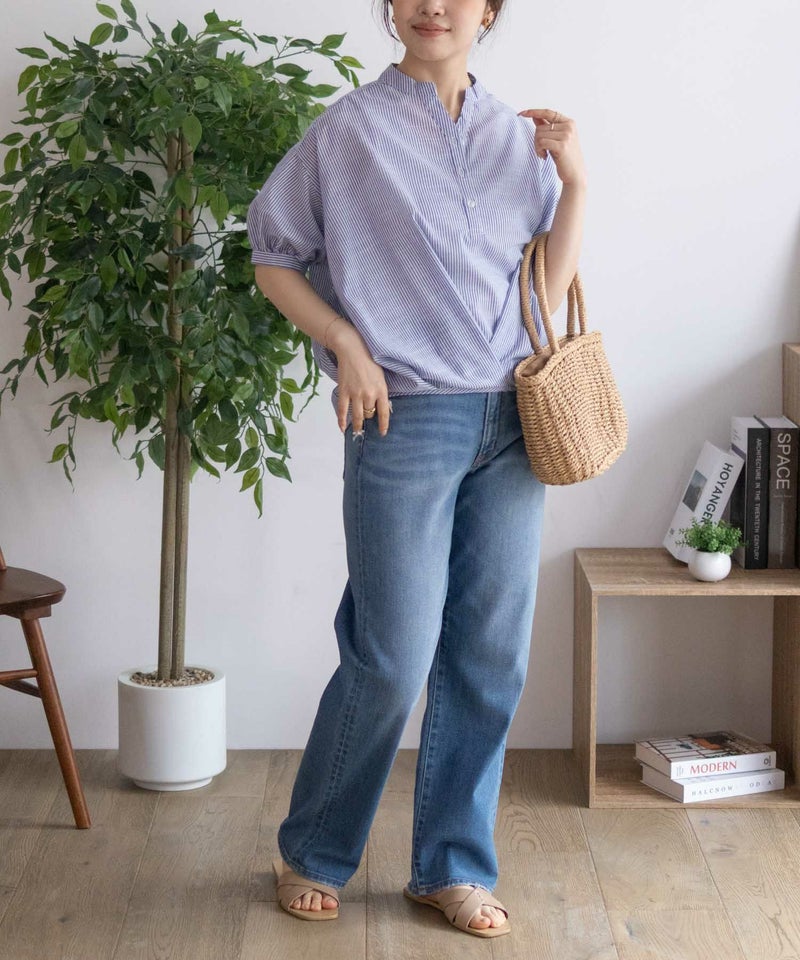 nAvy 裾タックスキッパーブラウス レディース商品画像-17