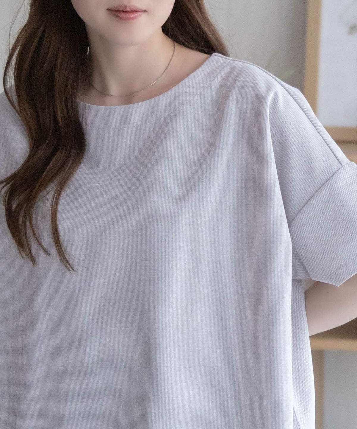 nAvy SARARI ミニワッフルスリットプルオーバー レディース ネコポス 対応商品