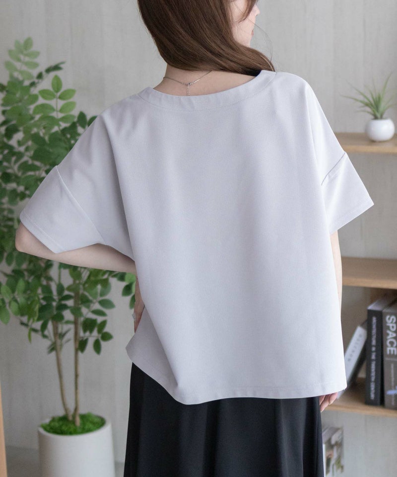 nAvy SARARI  ミニワッフルスリットプルオーバー レディース メール便 対応商品商品画像-9