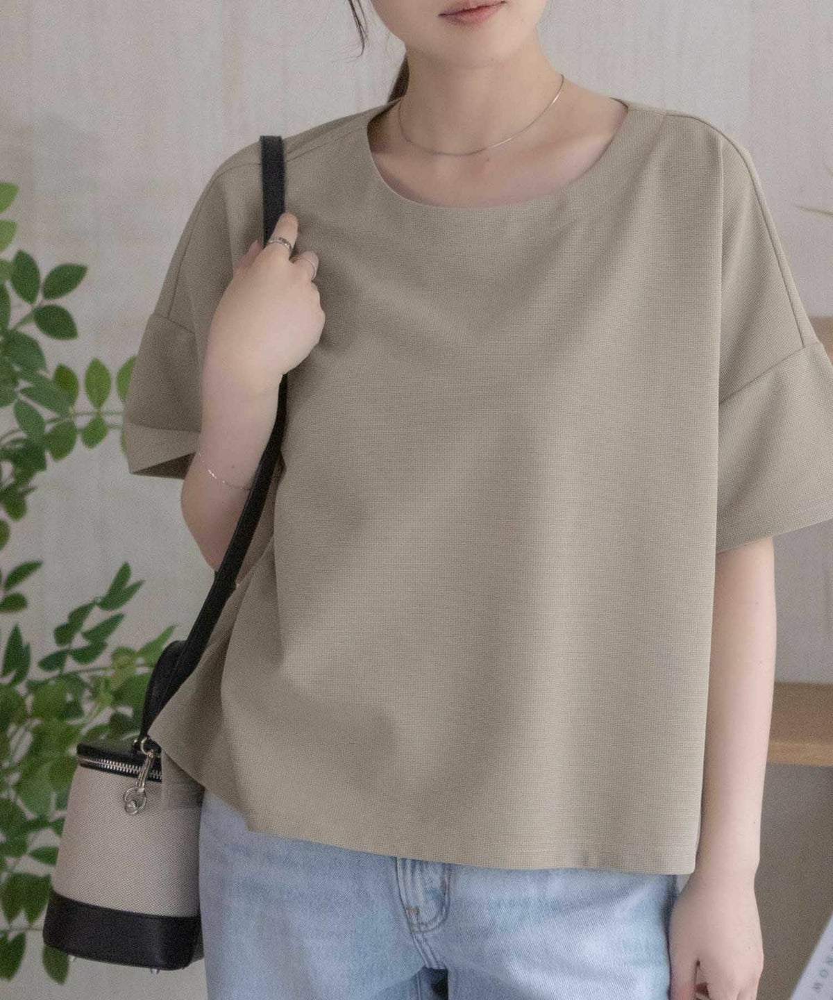 nAvy SARARI ミニワッフルスリットプルオーバー レディース ネコポス 対応商品