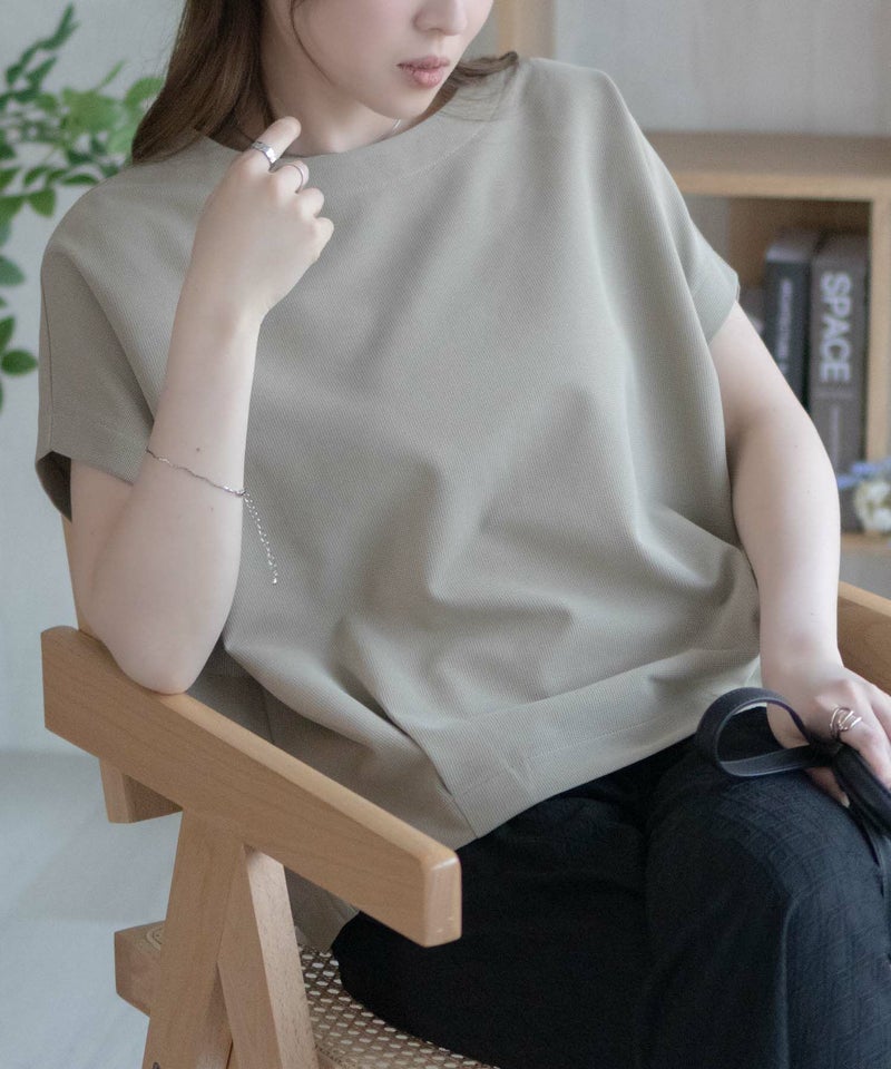 nAvy SARARI  ミニワッフル裾タックプルオーバー レディース メール便 対応商品商品画像-3