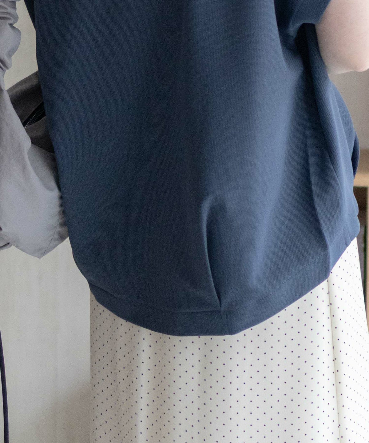 nAvy SARARI ミニワッフル裾タックプルオーバー レディース ネコポス 対応商品