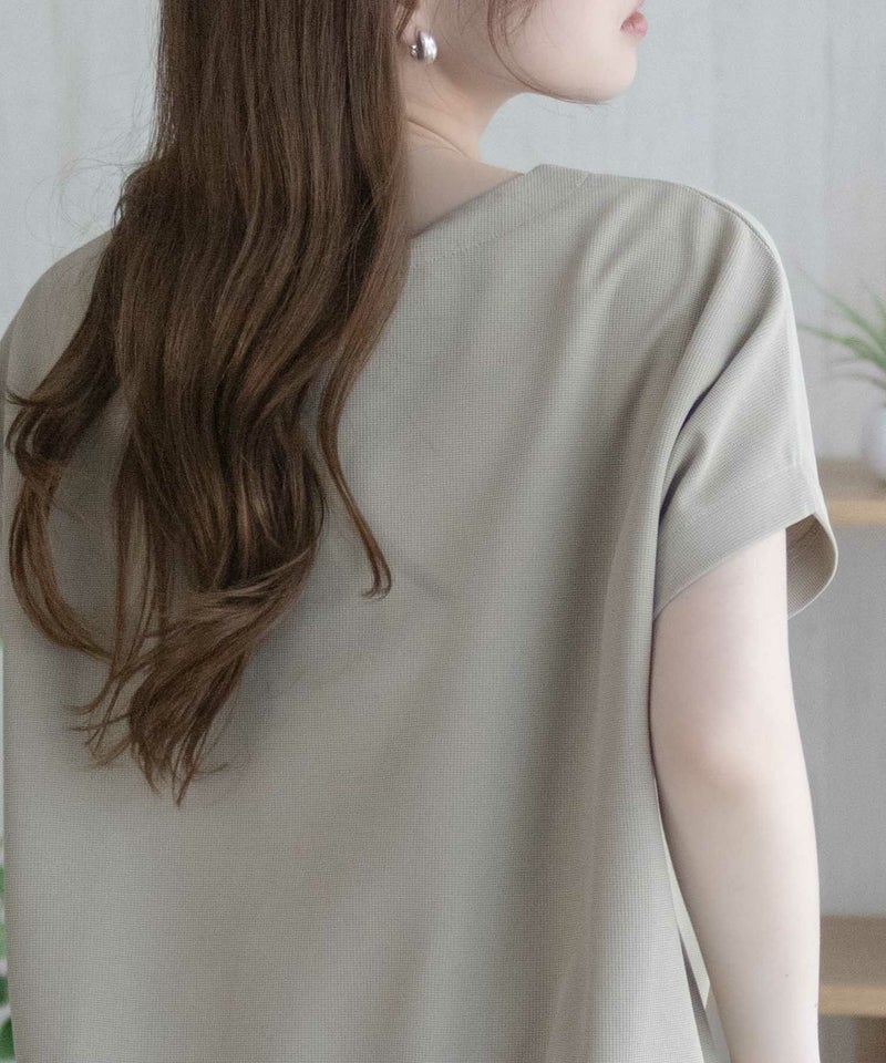 nAvy SARARI  ミニワッフル裾タックプルオーバー レディース メール便 対応商品商品画像-17