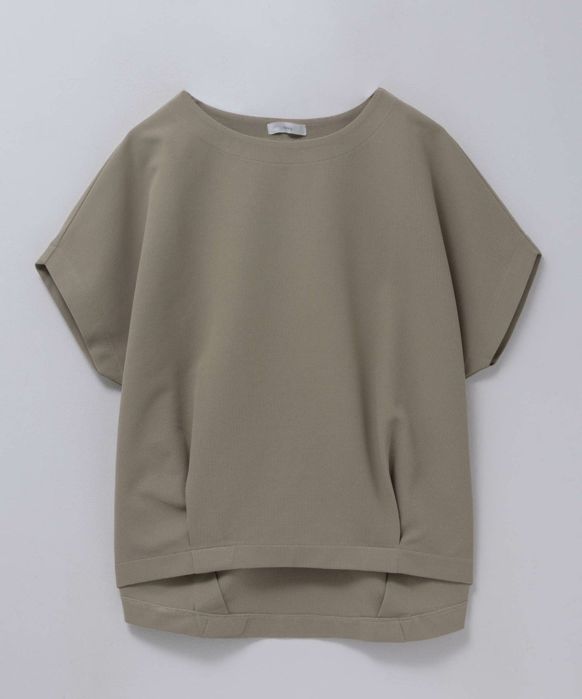 nAvy SARARI ミニワッフル裾タックプルオーバー レディース ネコポス 対応商品