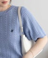 BEVERLY HILLS POLO CLUB ケーブルクルー半袖ニット レディース商品サムネイル-6