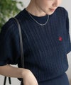 BEVERLY HILLS POLO CLUB  ケーブルクルー半袖ニット レディース商品サムネイル-19