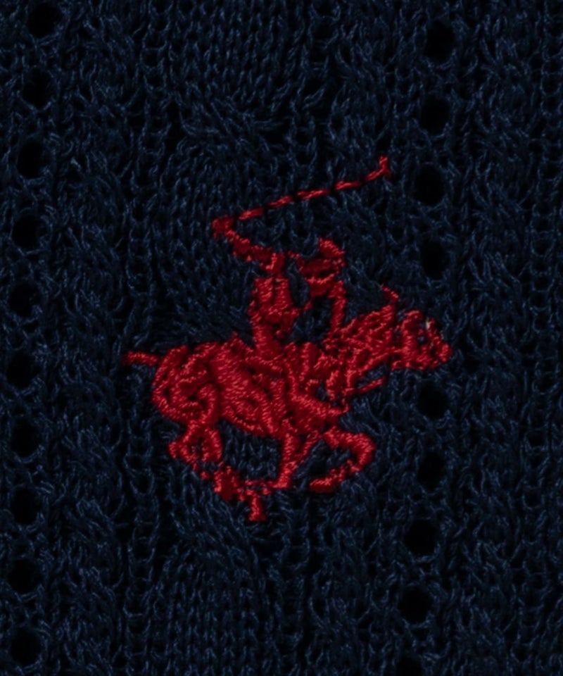 BEVERLY HILLS POLO CLUB ケーブルクルー半袖ニット レディース商品画像-29