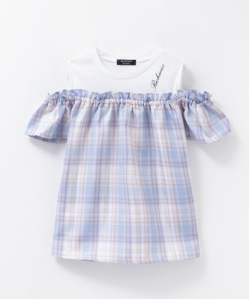 RICH MIX 肩あきフェイクブラウス キッズ商品画像-3