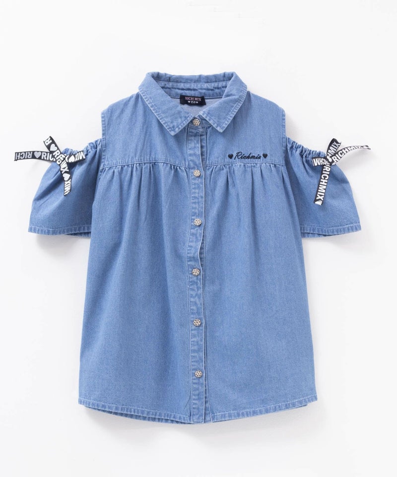 RICH MIX 肩あきブラウス キッズ商品画像-3