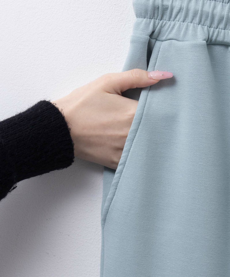 NAVY ポンチ素材 もちもちスウェット上下セット レディース商品画像-35