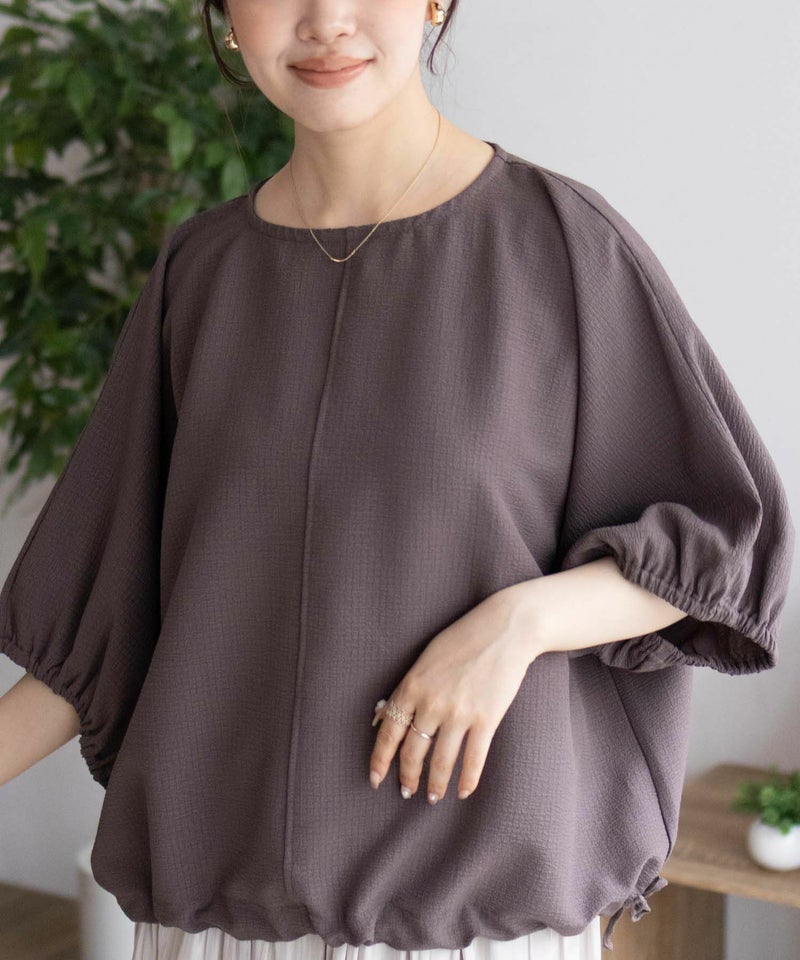 nAvy  裾サイドシャーリングブラウス レディース商品画像-3