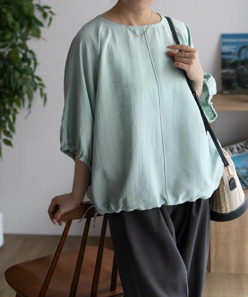 nAvy 裾サイドシャーリングブラウス レディース商品画像-6