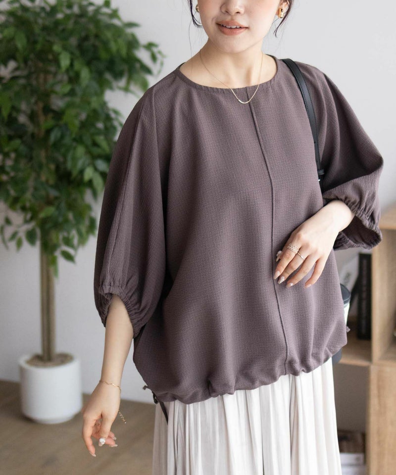 nAvy 裾サイドシャーリングブラウス レディース商品画像-15